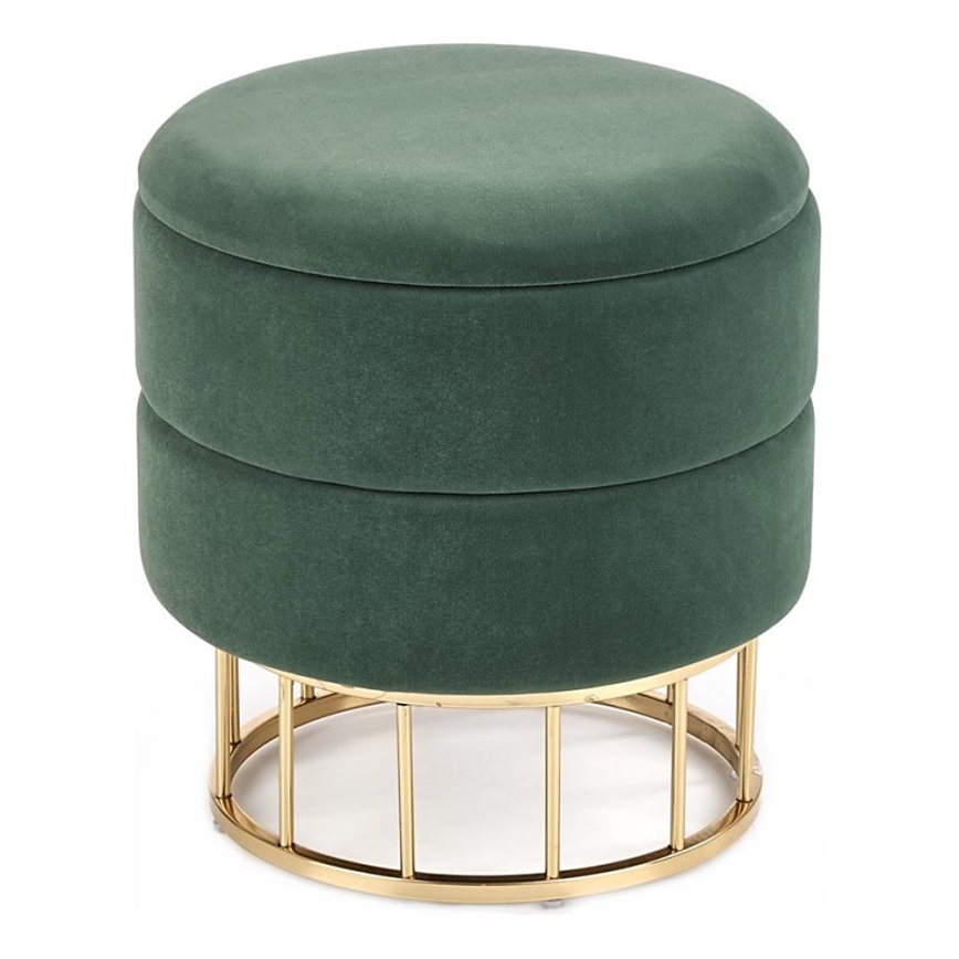 Stool MINTY d. 37 cm green/gold