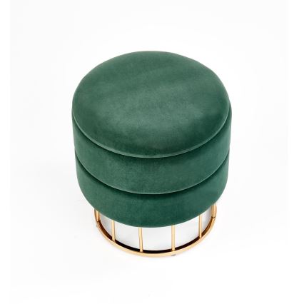 Stool MINTY d. 37 cm green/gold