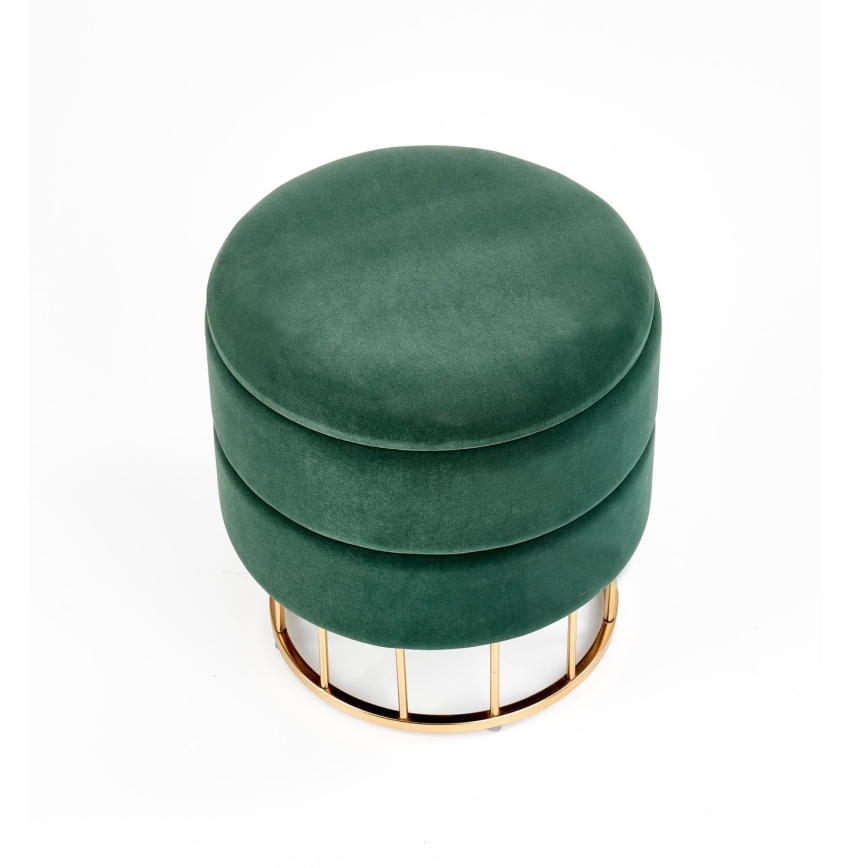 Stool MINTY d. 37 cm green/gold