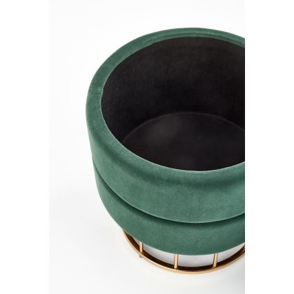 Stool MINTY d. 37 cm green/gold