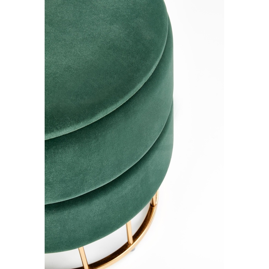 Stool MINTY d. 37 cm green/gold