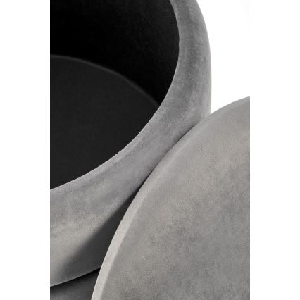Stool MINTY d. 37 cm grey/gold