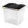 Storage box 36 l black/clear