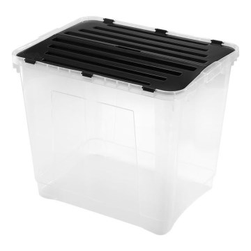 Storage box DRAGON 100 l black/clear
