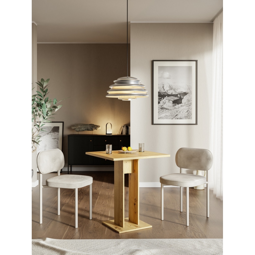 STRAPO Table 68x68 cm, Artisan Oak