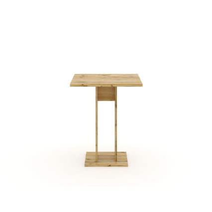 STRAPO table 68x68 cm, Wotan oak