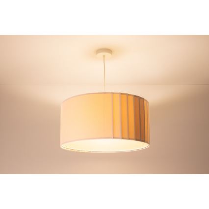 STRIPES cable pendant lamp 1x E27/60W/230V, Ø 40 cm, cream
