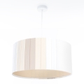 STRIPES Cable-Suspended Pendant Light 1xE27/60W/230V Ø 60 cm, Cream