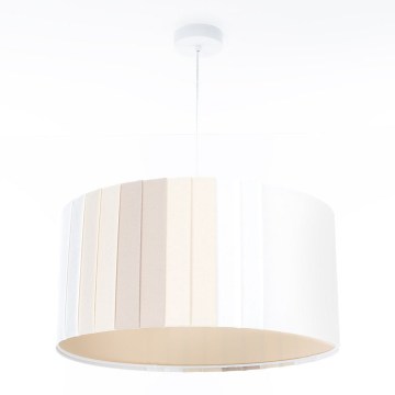 STRIPES Cable-Suspended Pendant Light 1xE27/60W/230V Ø 60 cm, Cream