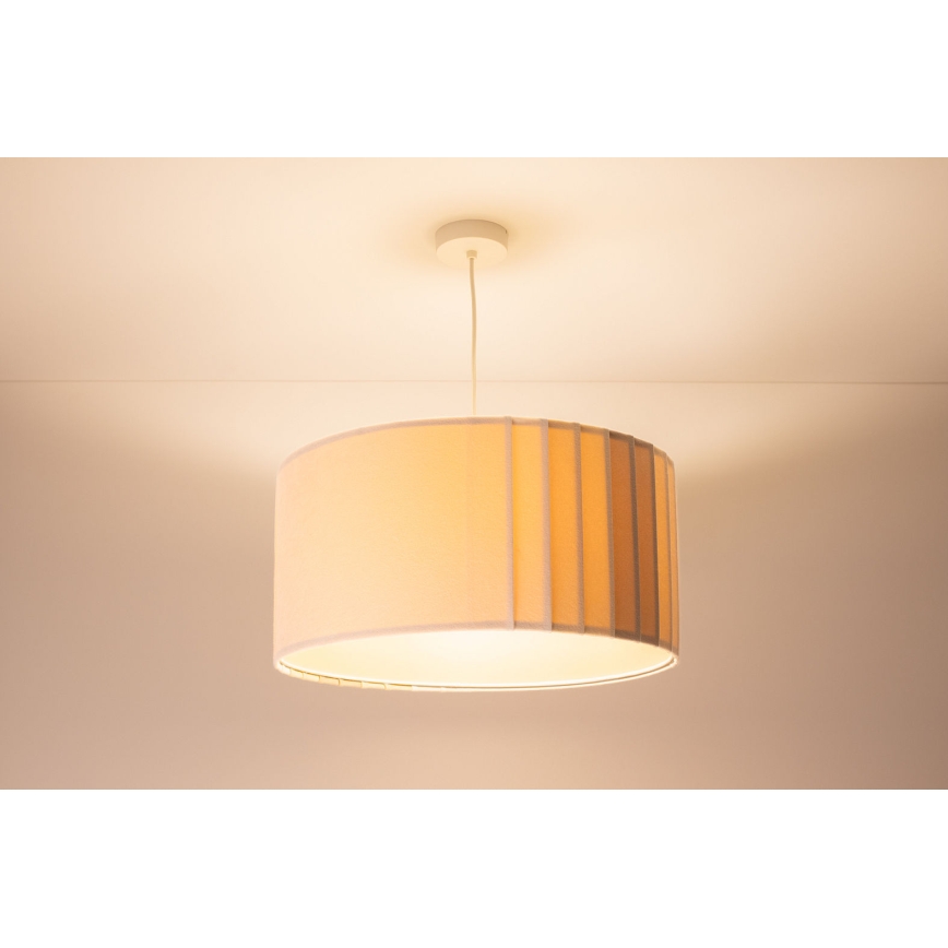 STRIPES Cable-Suspended Pendant Light 1xE27/60W/230V Ø 60 cm, Cream