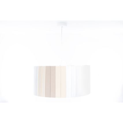 STRIPES Cable-Suspended Pendant Light 1xE27/60W/230V Ø 60 cm, Cream