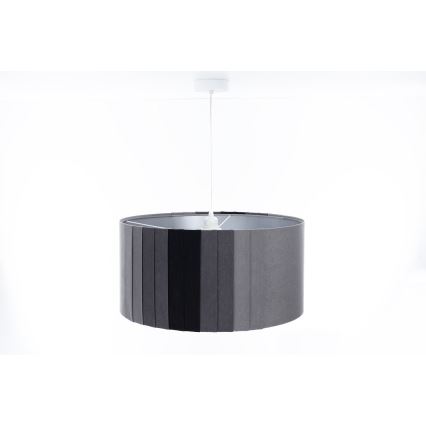 STRIPES cord-hung pendant light 1xE27/60W/230V, Ø 40 cm, grey