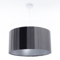 STRIPES cord-suspended pendant light 1x E27/60W/230V Ø 60 cm, grey