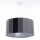 STRIPES cord-suspended pendant light 1x E27/60W/230V Ø 60 cm, grey