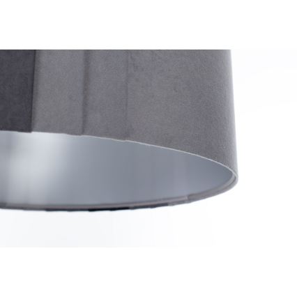 STRIPES cord-suspended pendant light 1x E27/60W/230V Ø 60 cm, grey