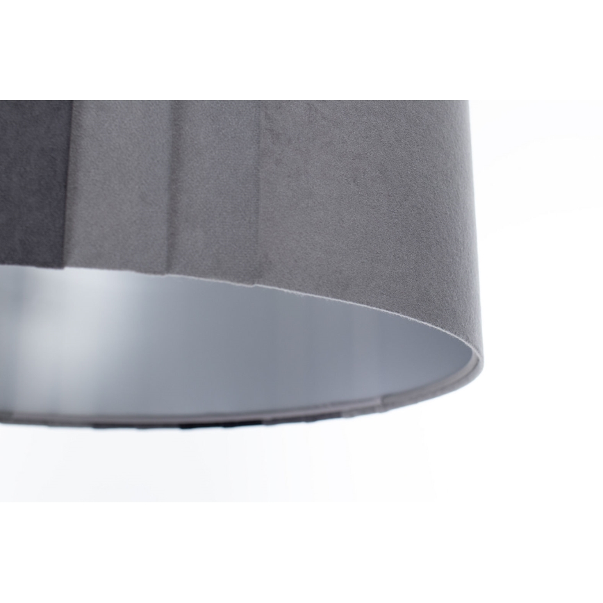 STRIPES cord-suspended pendant light 1x E27/60W/230V Ø 60 cm, grey