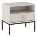 SUE bedside table beige/cashmere