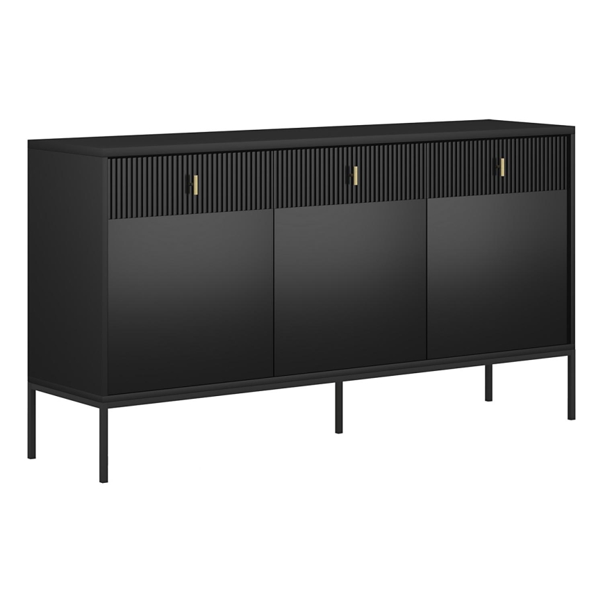 SUE Black Chest of Drawers