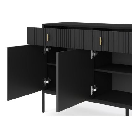 SUE Black Chest of Drawers