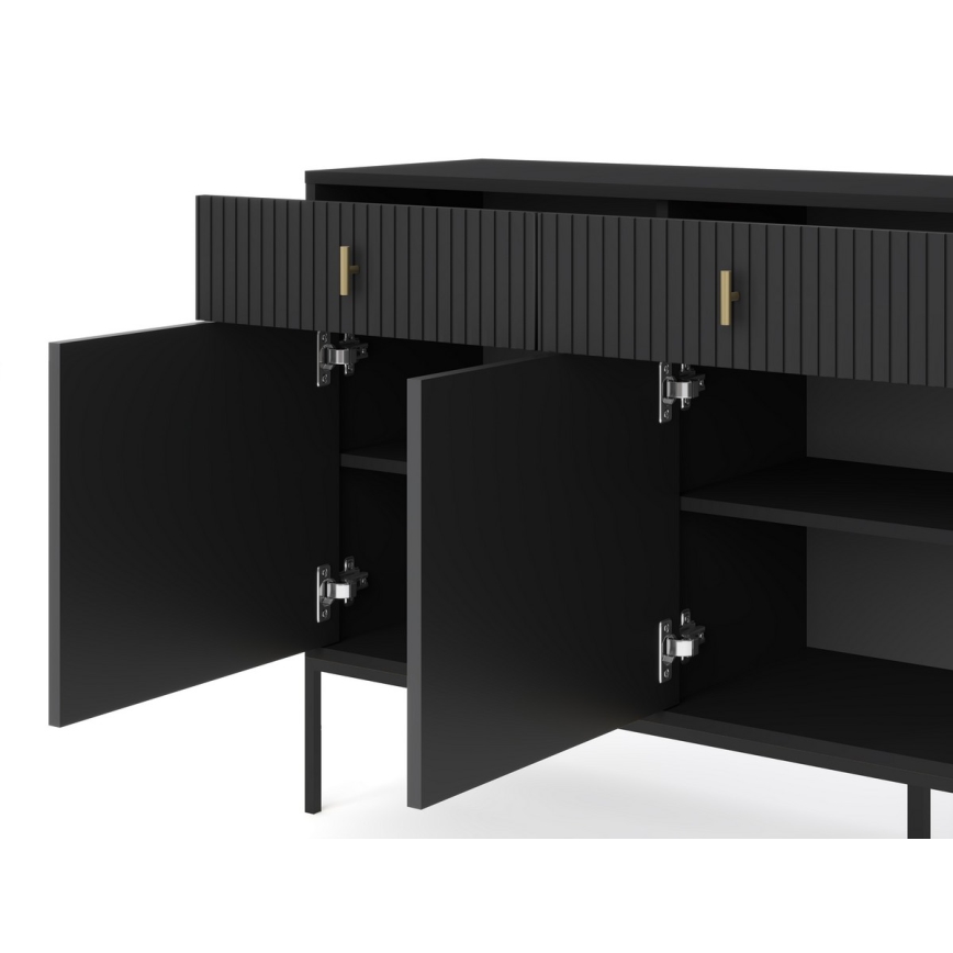 SUE Black Chest of Drawers
