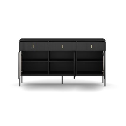 SUE Black Chest of Drawers