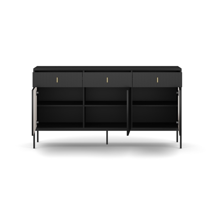 SUE Black Chest of Drawers
