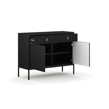SUE Black Chest of Drawers