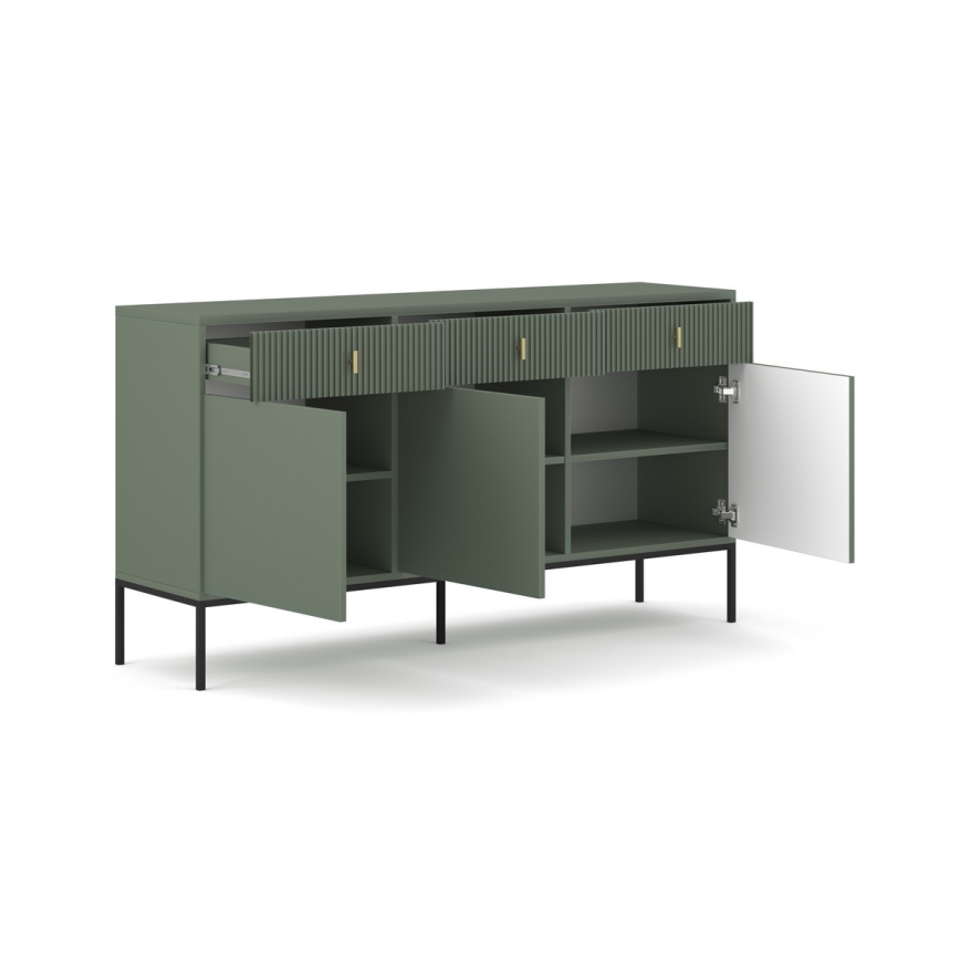 SUE Chest of Drawers — Green/Black