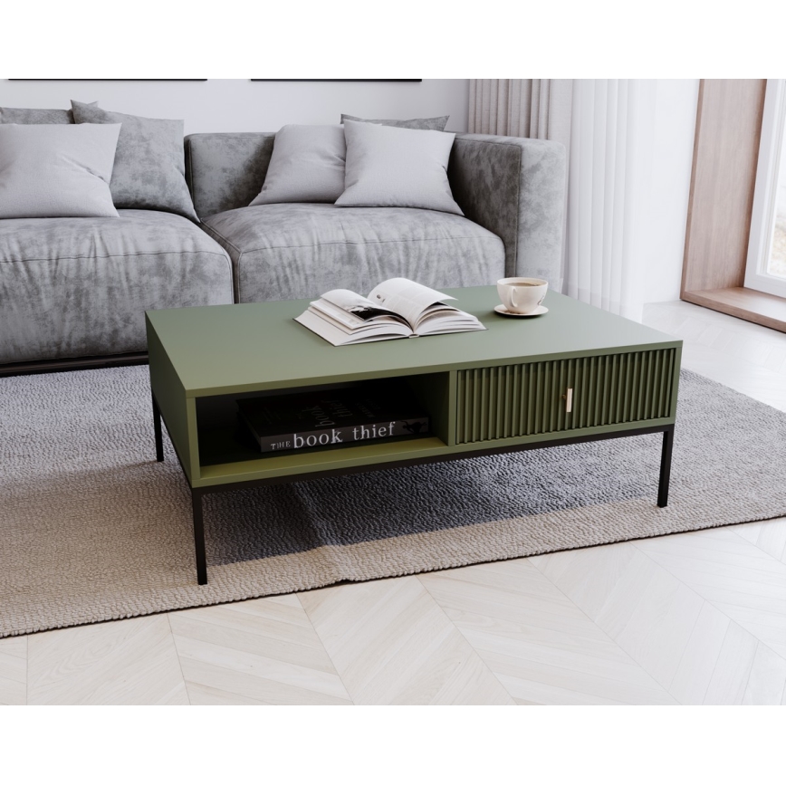 SUE Coffee Table, Green/Black
