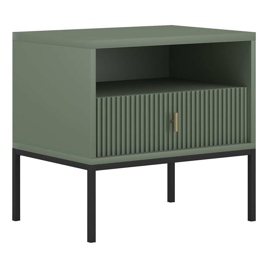 SUE Nightstand, Green/Black