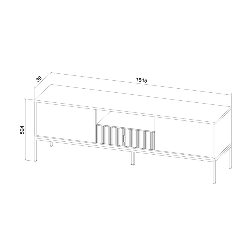 SUE TV Stand Beige/Cashmere