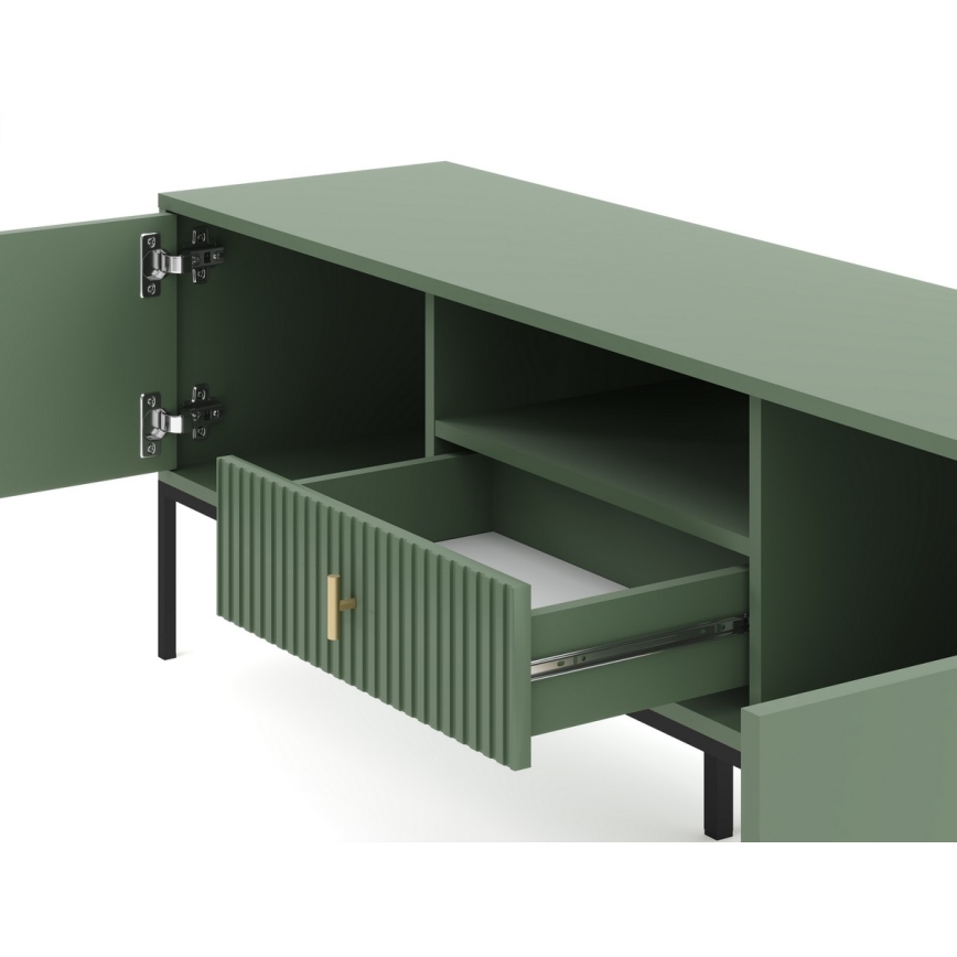 SUE TV Stand, Green/Black