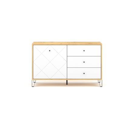 SULA Chest of Drawers, Artisan Oak/White