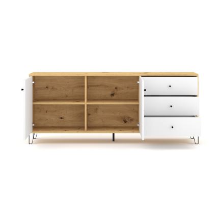 SULA Chest of Drawers, Artisan Oak/White