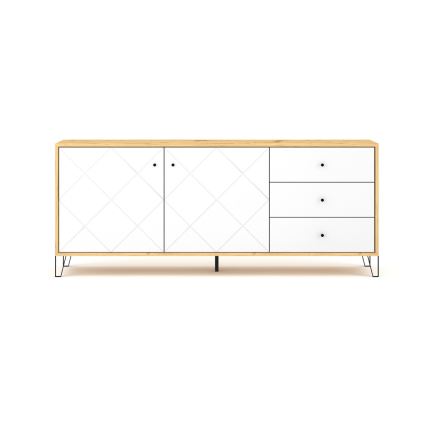 SULA Chest of Drawers, Artisan Oak/White