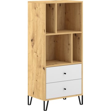 SULA Chest of Drawers, Artisan Oak/White