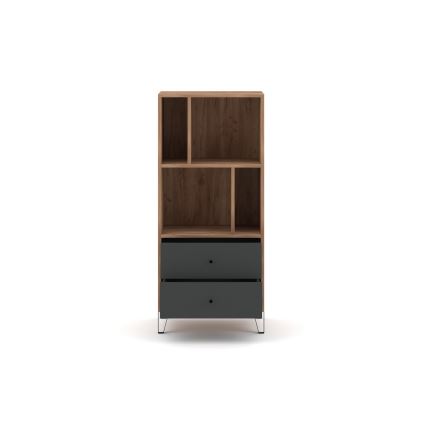 SULA chest of drawers craft oak/black