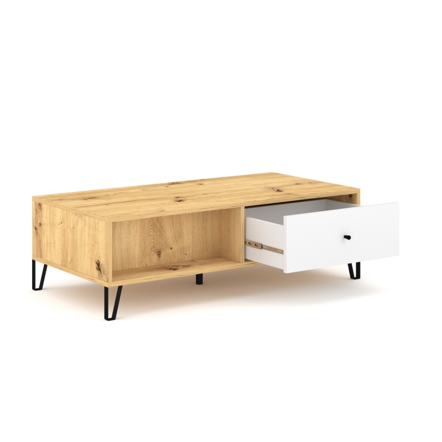 SULA Coffee Table Artisan Oak/White