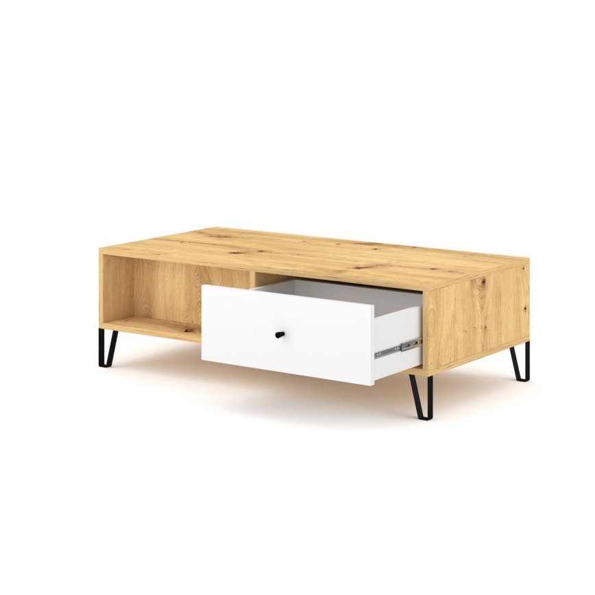 SULA Coffee Table Artisan Oak/White