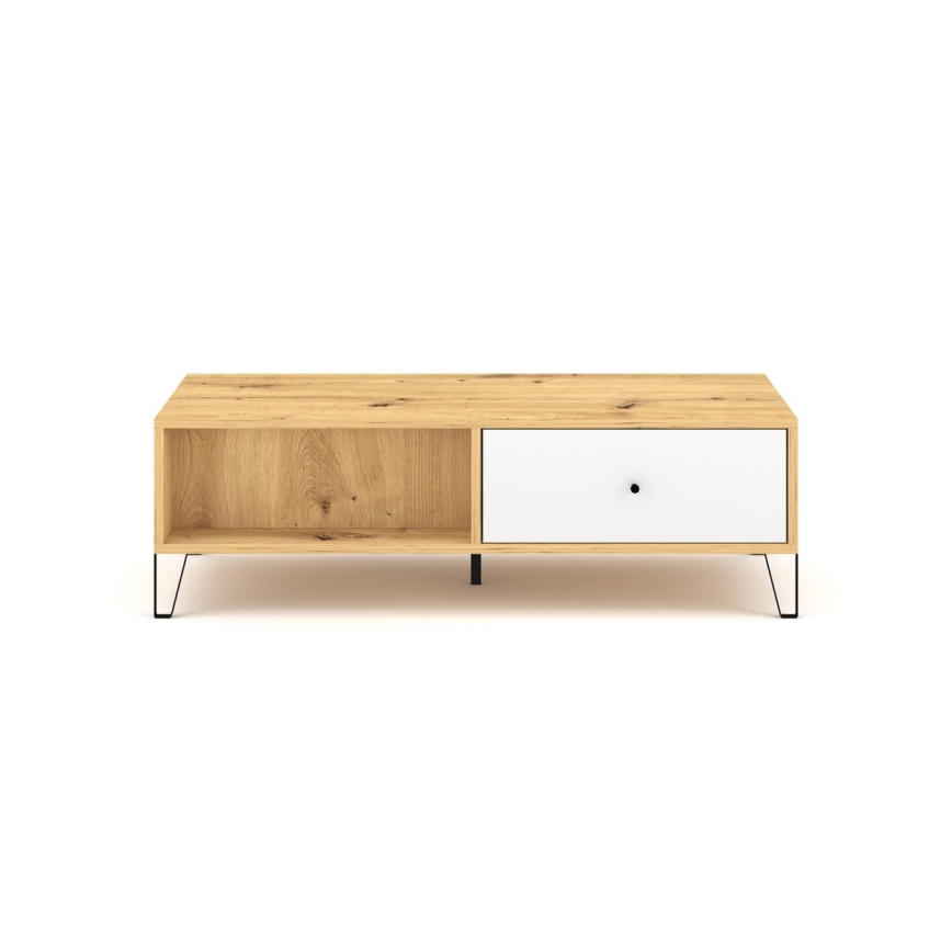 SULA Coffee Table Artisan Oak/White