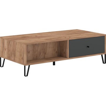 SULA Coffee Table, Craft Oak/Black
