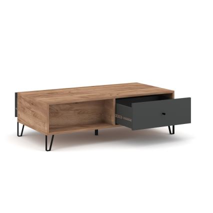 SULA Coffee Table, Craft Oak/Black