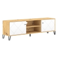 SULA TV stand, Artisan Oak/White
