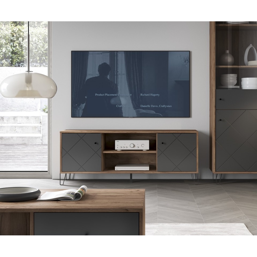 SULA TV Stand Craft Oak/Black