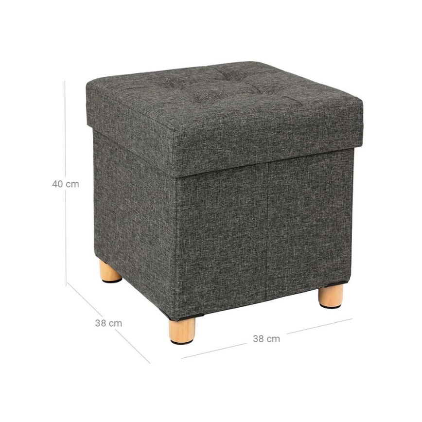 SULTAN Stool 38x40 cm, Dark Gray