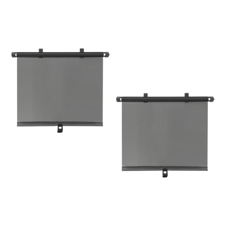 Sun blind for suction cups with locking 42 cm 2 pcs grey