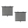 Sun blind for suction cups with locking 42 cm 2 pcs grey