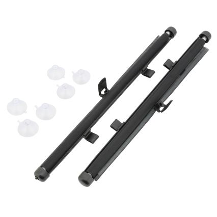 Sun blind for suction cups with locking 42 cm 2 pcs grey