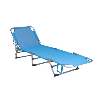 SUNO Folding Adjustable Lounger 56x190 cm Blue
