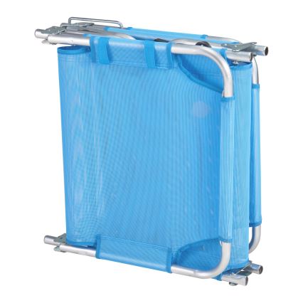 SUNO Folding Adjustable Lounger 56x190 cm Blue